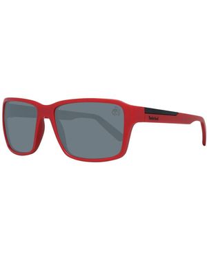 Timberland Tb9155 Square Sunglasses - Red