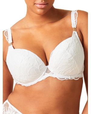 Gossard Lace Soirée Padded Plunge Bra - White