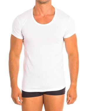 Q En Short Sleeve Cotton Undershirt Q1002 - White