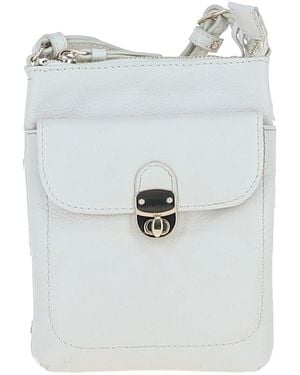 Ashwood Leather Real Crossbody Bag - White