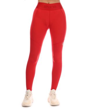 Skins Series-3 Thermal Long Tights - Red