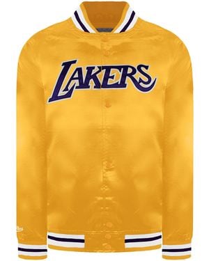 Mitchell & Ness Nba Los Angeles Lakers Lightweight Jacket - Yellow