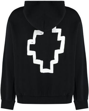 Marcelo Burlon Logo Print Hoodie - Black