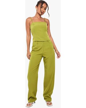Boohoo Woven Structured Co-Ord - Green