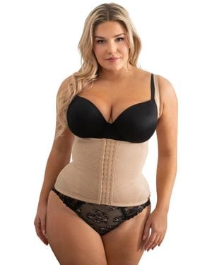 Pour Moi 16607 Hourglass Firm Control Back Smoothing Waist Cincher - Black