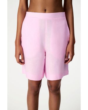 Penti Linen Tailored Shorts - Pink