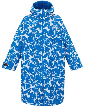 Regatta Adult Fleur Bloom Changing Robe (Multicoloured) - Blue