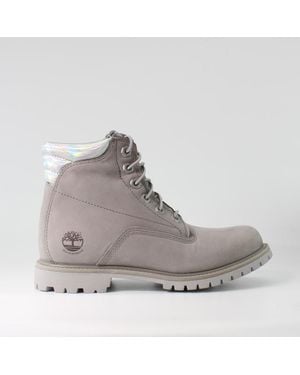 Timberland Waterville Nubuck Leather Lace Up Boots A2Adf - Grey