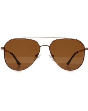 Kenneth Cole Reaction Aviator Kc3009 Metal - Brown