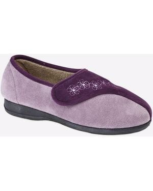 Sleeper Gemma Memory Foam Slippers - Purple