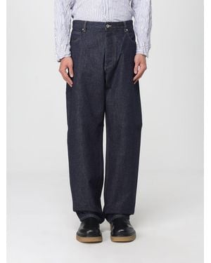 Bottega Veneta Brede Pijpen Denim Jeans - Blauw