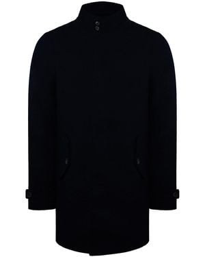 Ben Sherman Plain Dark Long Coat - Black