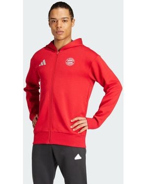 adidas Originals Fc Bayern Anthem Jacket - Red