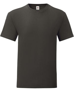 Fruit Of The Loom Iconic 150 T-Shirt (Light Graphite) - Black
