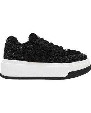Steve Madden Ladies Dynamo Rf Trainers - Black