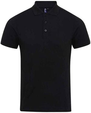 PREMIER Coolchecker Plus Piqu Polo Shirt - Black