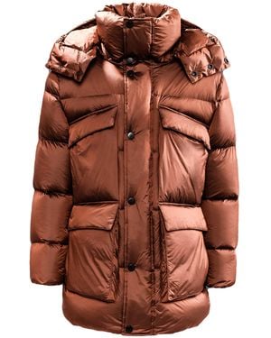 Jack Wolfskin Tech Lab Upper East Puffer Coat - Brown
