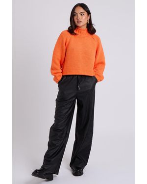 Urban Bliss Elasticated Wide Leg Trouser - Orange