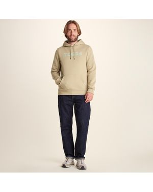 TOG24 Garsdale Supersoft Heavyweight Graphic Print Hoodie - Natural