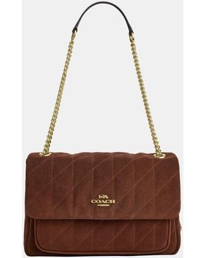 COACH Elodie Crossbody Bag With Quilting - Brown