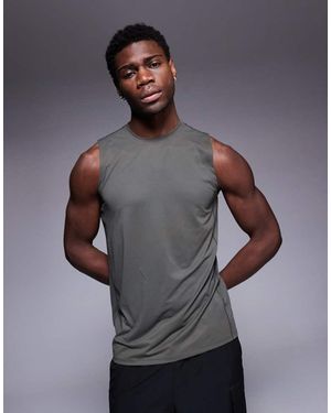 4505 Icon Quick Dry Mesh Training Tank - Grey