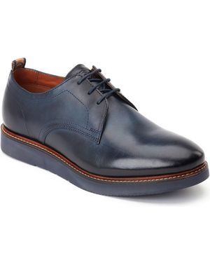 Base London Roly Leather Lace-Up Shoes - Blue