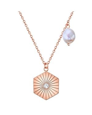 Valero Pearls Stainless Steel Necklace - Metallic