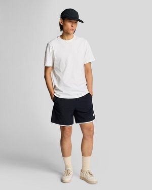 Lyle & Scott Tonal Swim Shorts - White