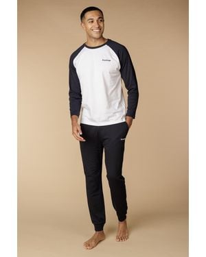 Firetrap Cotton 2 Piece Long Sleeve Pyjama Set - Natural