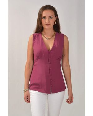 Secret Label Sleeveless Blouse - Red