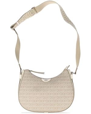 DKNY Accessoires Oriana Lg Crossbody Bag In Beige - Metallic