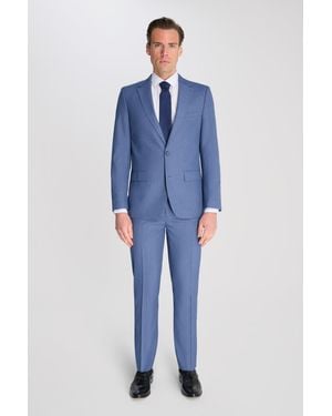 FAWN Alex Single Breasted 2 Piece Suit Viscose - Blue