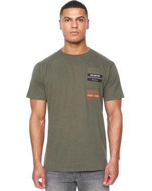 Duck and Cover Heningys T-Shirt (Dark) Cotton - Green