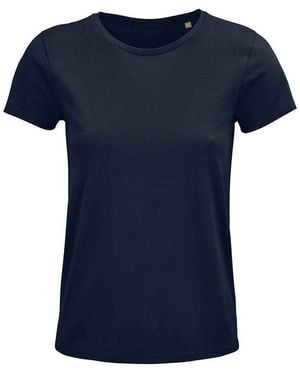 Sol's Ladies Crusader Organic T-Shirt (French) - Blue