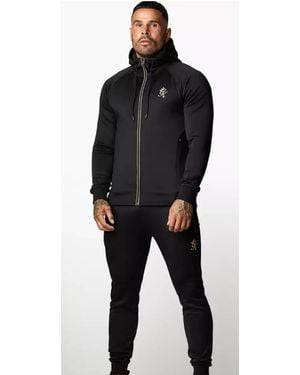 Gym King Poly Reflective Tracksuit - Black