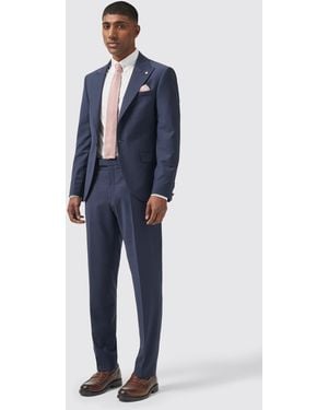Twisted Tailor Buscot Slim Fit Trousers - Blue