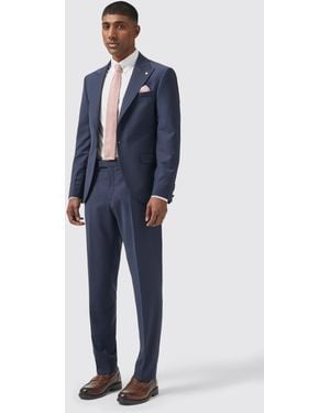 Twisted Tailor Buscot Slim Fit Trousers - Blue