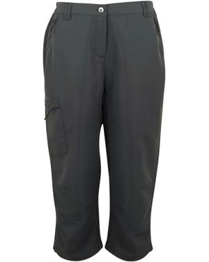 Regatta Ladies Chaska Iii Walking Capri Cropped Trousers (Seal) - Grey