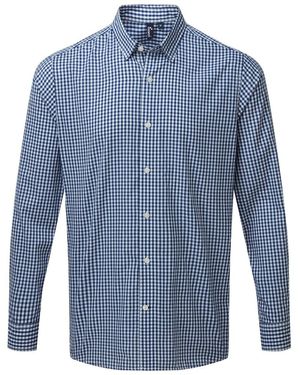 PREMIER Maxton Check Long Sleeve Shirt - Blue