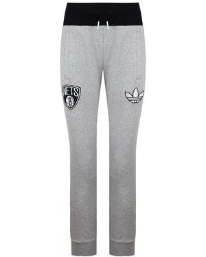 adidas Brooklyn Nets Track Trousers - Grey