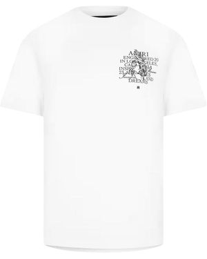 Amiri Precious Memories-logo Wit T-shirt