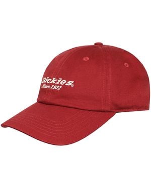 Dickies Twill Cotton Dark Dad Cap - Red