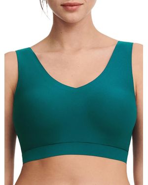 Chantelle Softstretch V-Neck Jersey Crop Top - Green