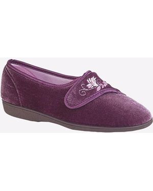 Sleeper Jolene Memory Foam Slippers - Purple