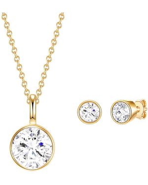 Rafaela Donata Sterling Set (Necklace + Earring) - Metallic