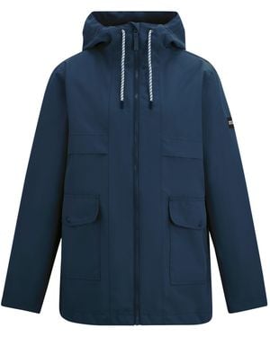 Regatta Ladies Orlea Floral Waterproof Jacket - Blue
