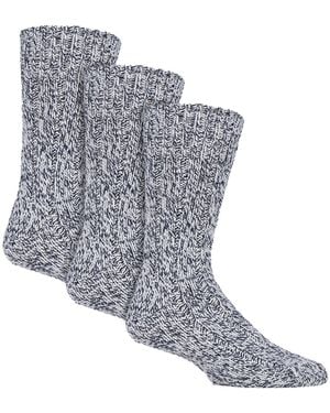 Country Pursuit 3 Pack Wool Boot Socks - Grey