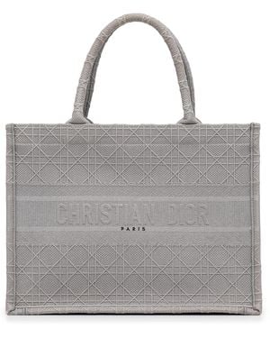 Dior Book Tote Oblique Jacquard - Grey