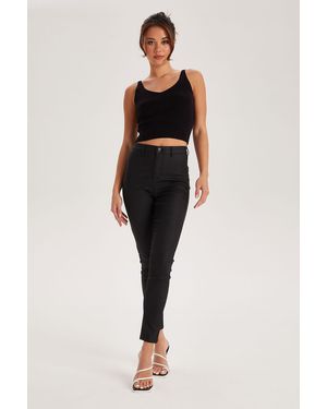 Urban Bliss Coated Disco Jean - Black