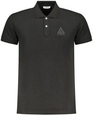 Iceberg Black Cotton Men Polo Shirt